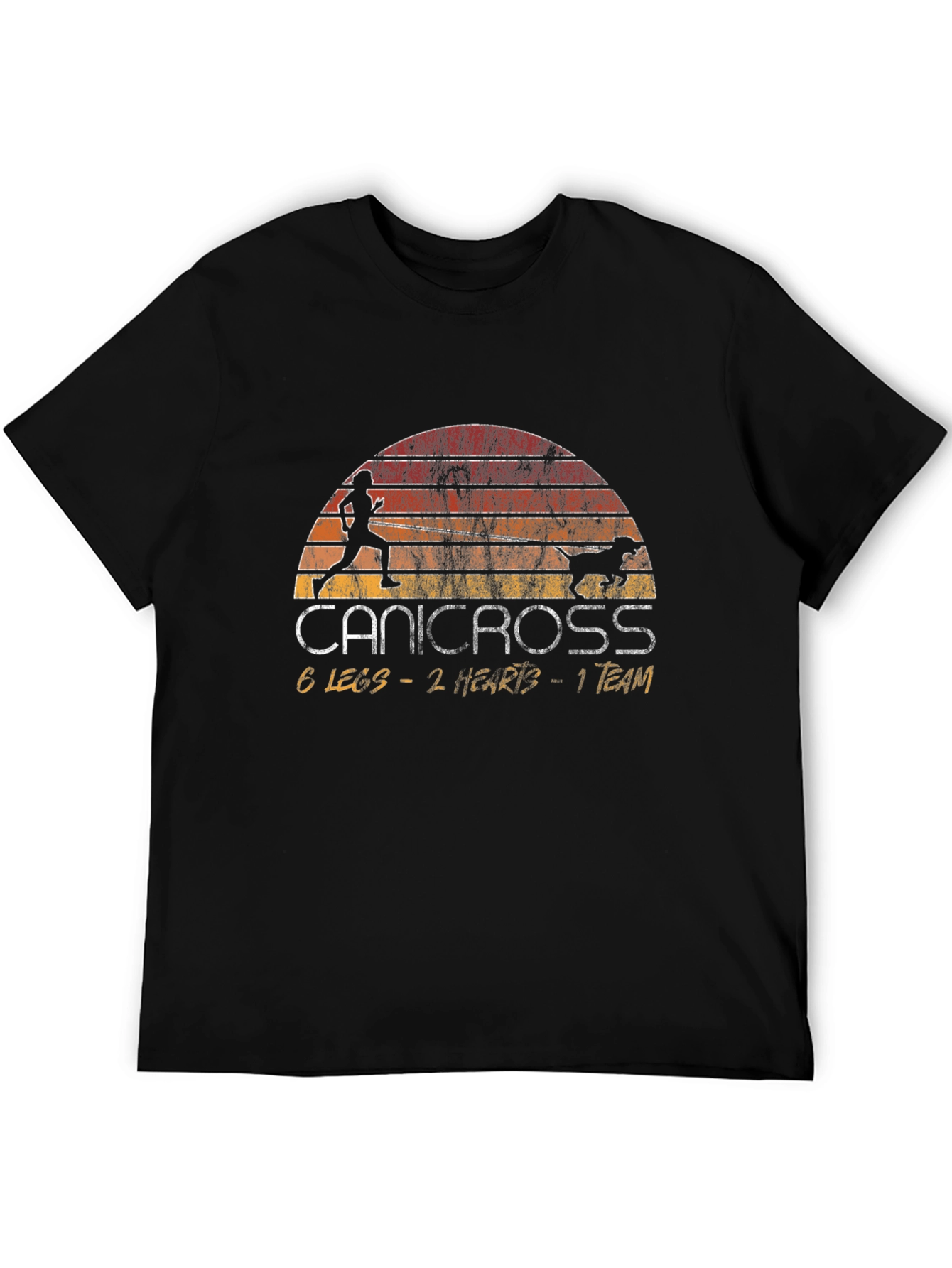 Canicross 6 Legs - 2 Hearts T-Shirt