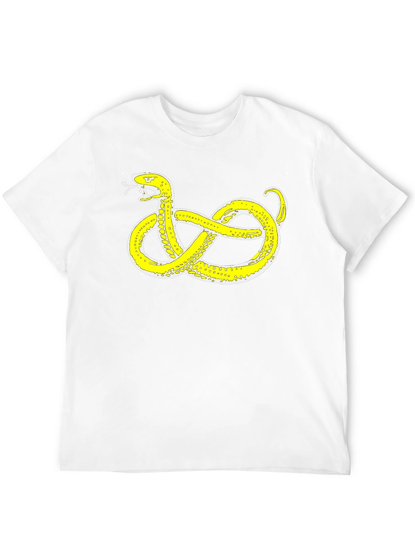 Black T-Shirt with Snake Design