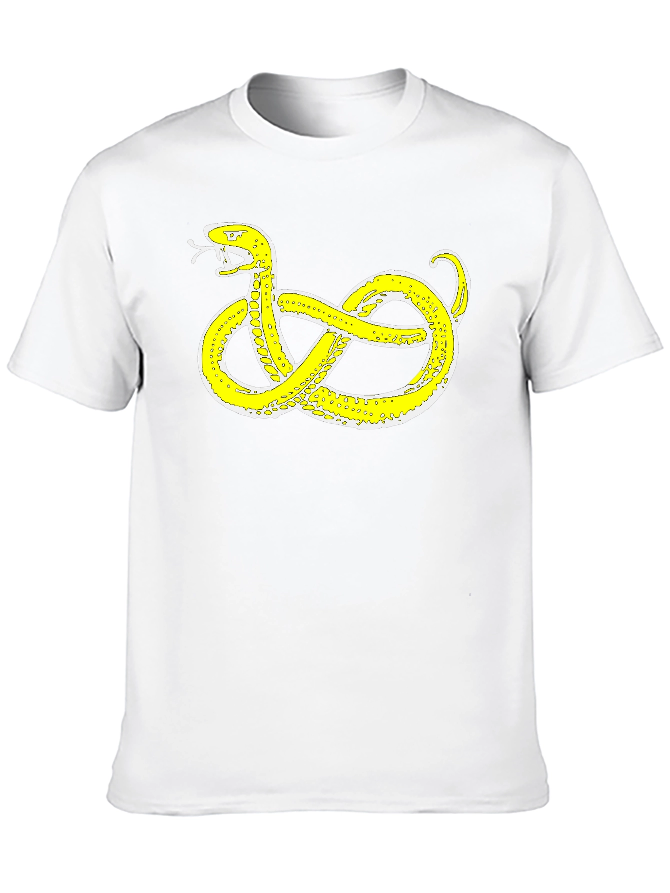 Black T-Shirt with Snake Design