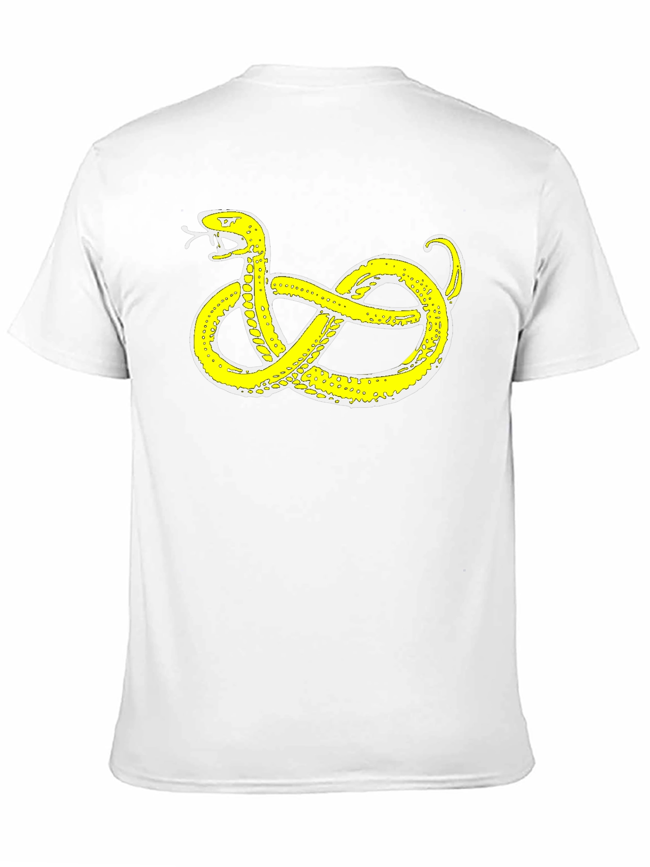 Black T-Shirt with Snake Design