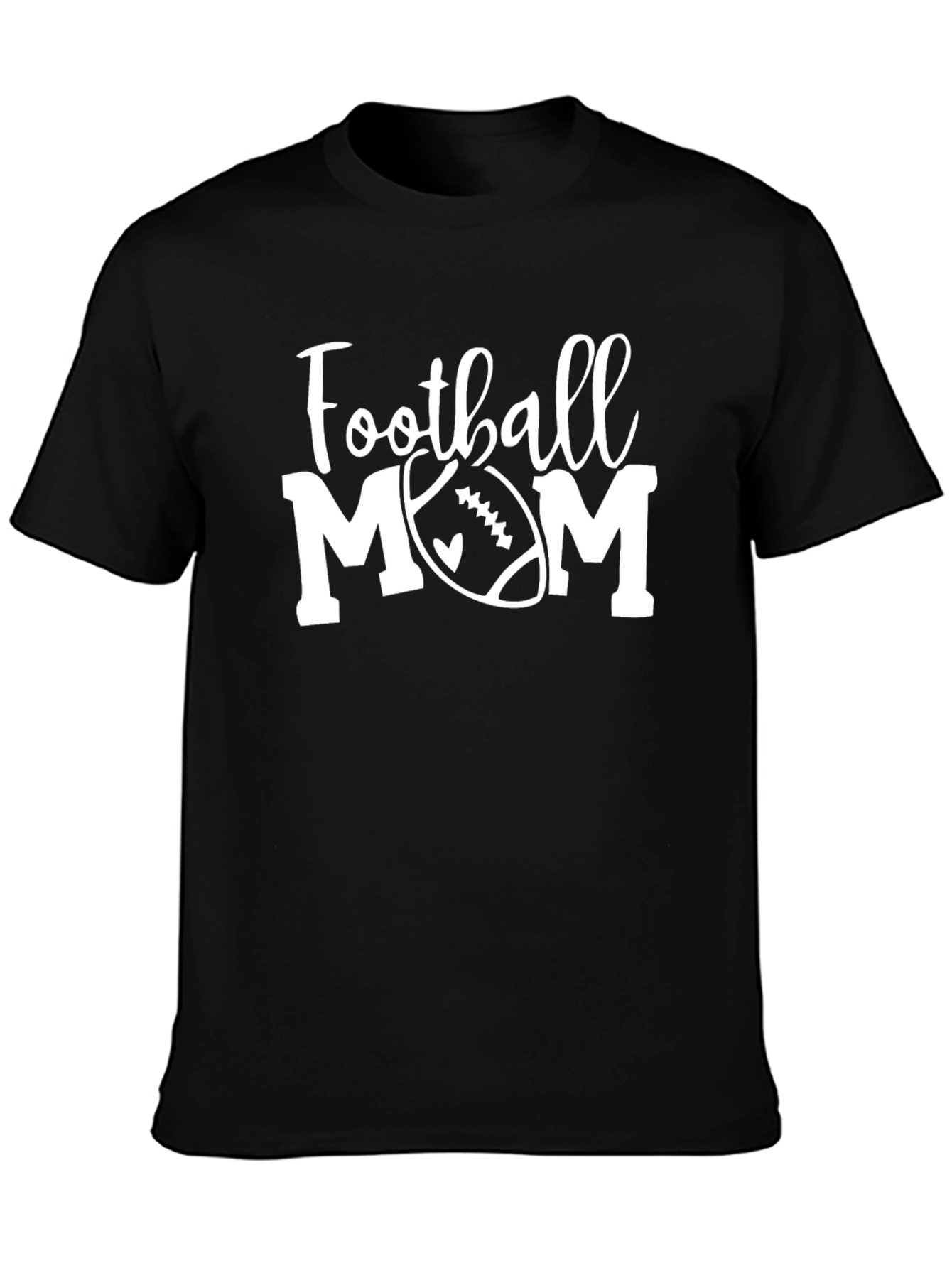 Football Mom T-Shirt - Black