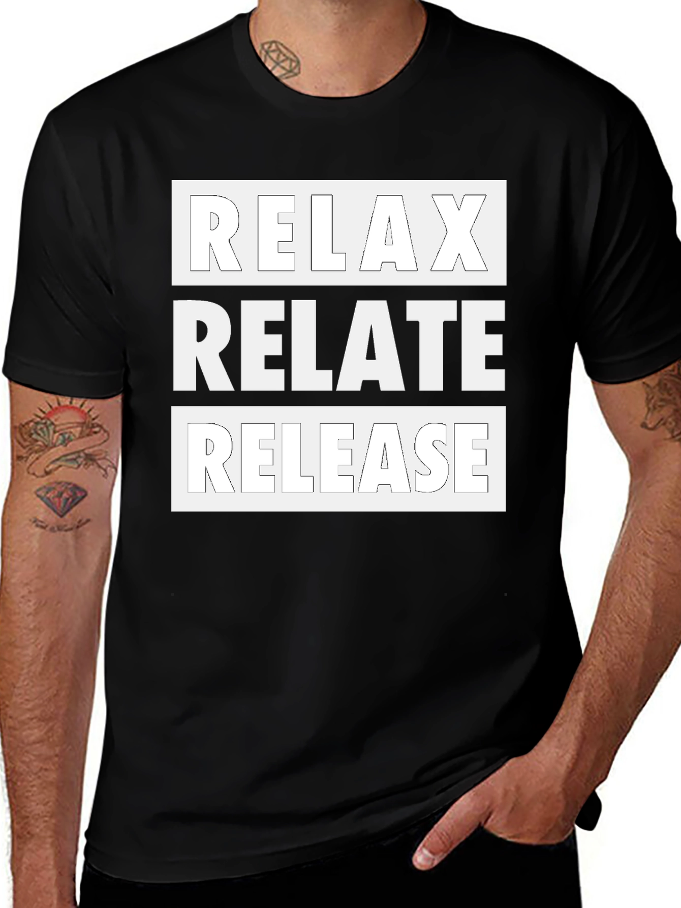 Relax Relate Release Graphic Tee