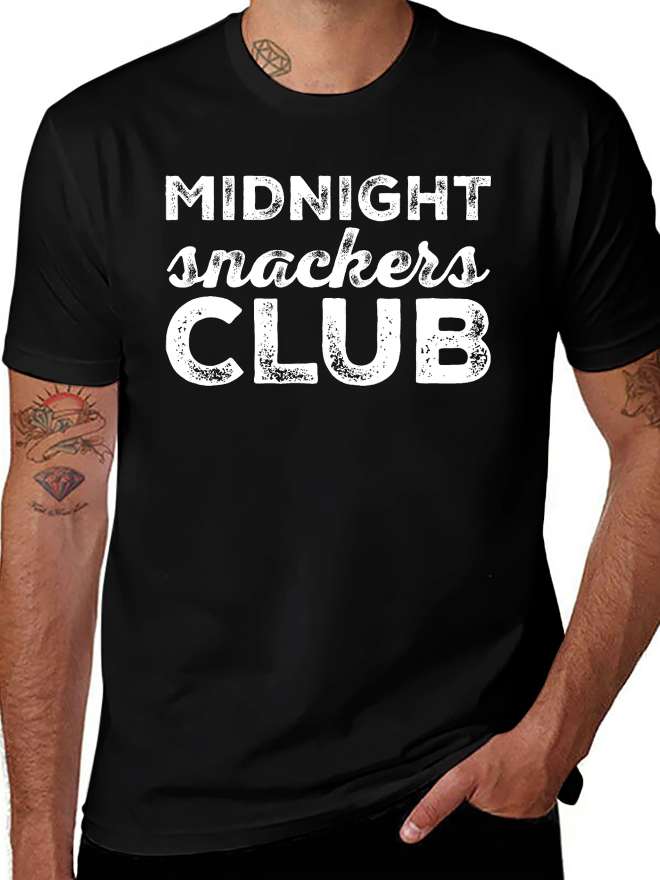 Midnight Snackers Club Graphic Tee - Black