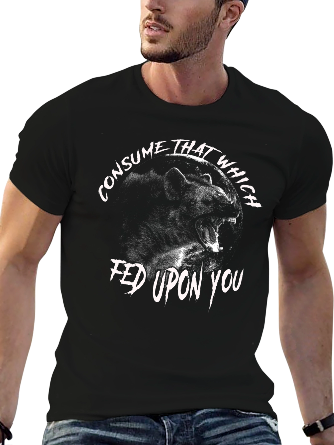 Consume That Which Fed Upon You Panther Graphic T-Shirt