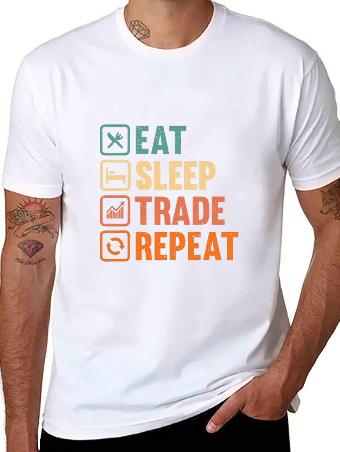 Eat Sleep Trade Repeat T-Shirt