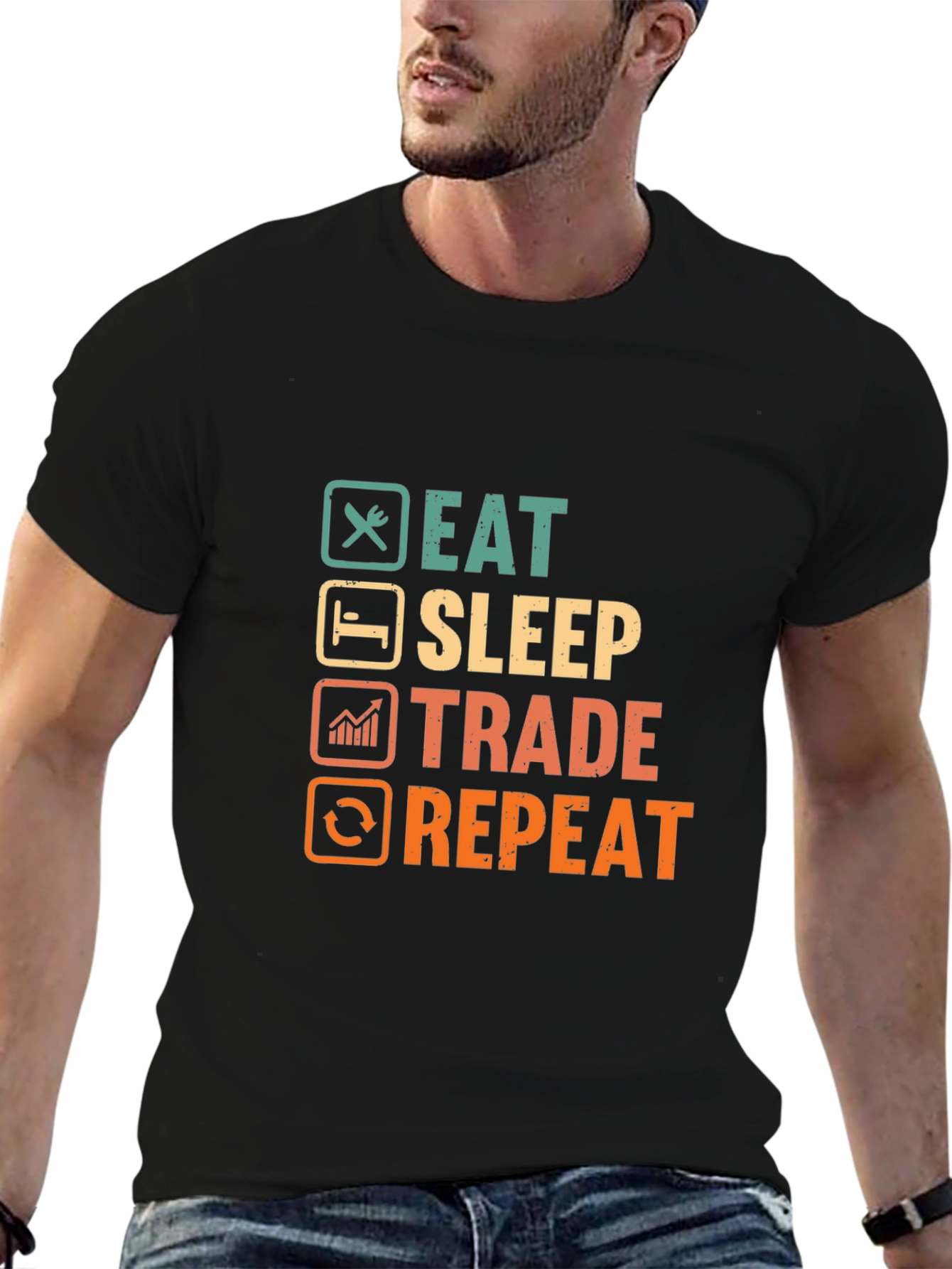 Eat Sleep Trade Repeat T-Shirt