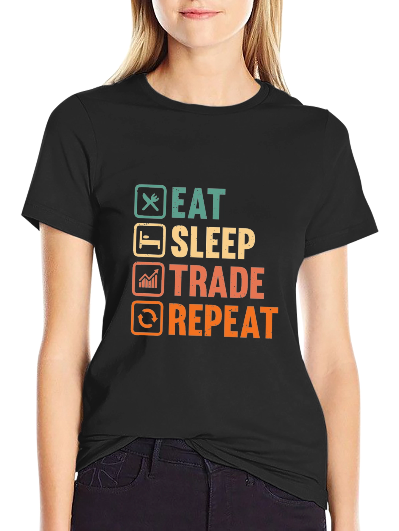 Eat Sleep Trade Repeat T-Shirt