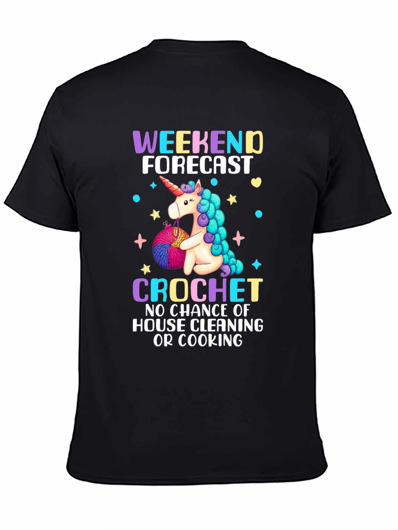 Unicorn Crochet T-Shirt: Weekend Forecast