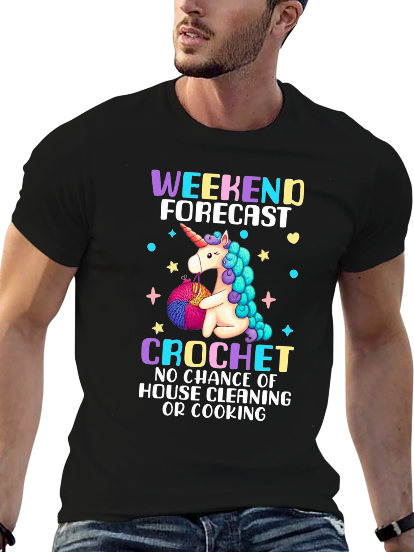 Unicorn Crochet T-Shirt: Weekend Forecast