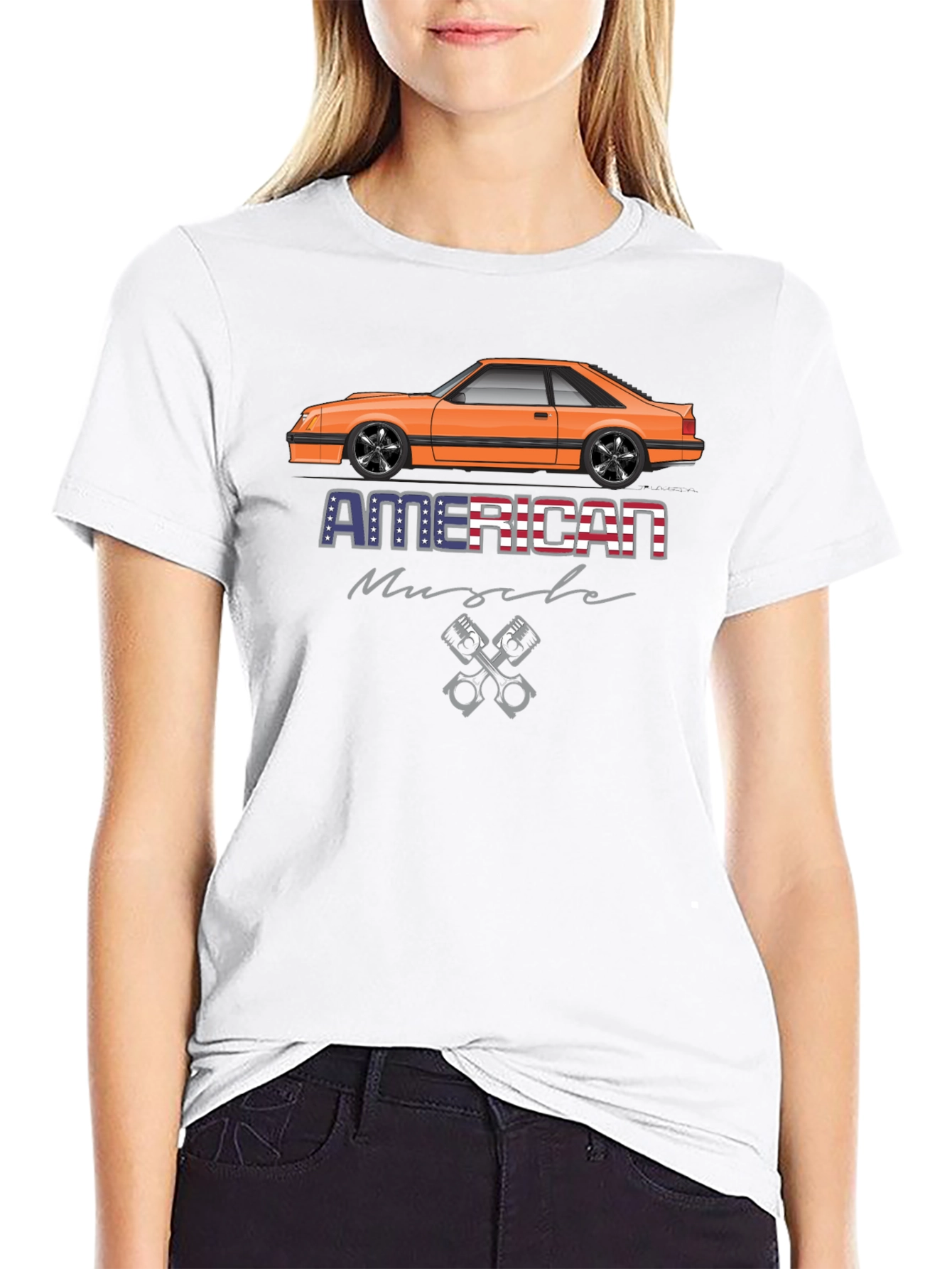 American Muscle Car Graphic T-Shirt
