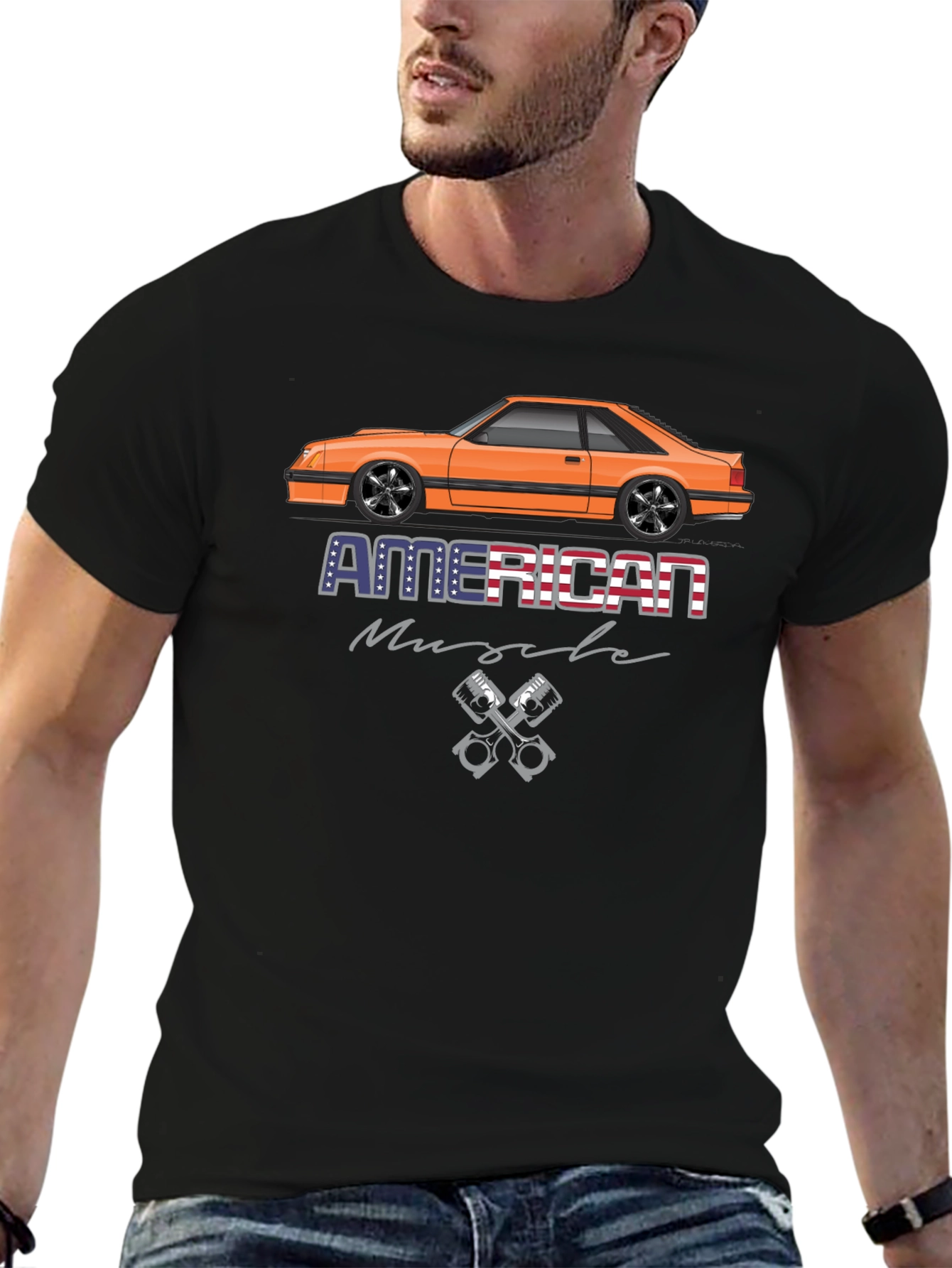 American Muscle Car Graphic T-Shirt