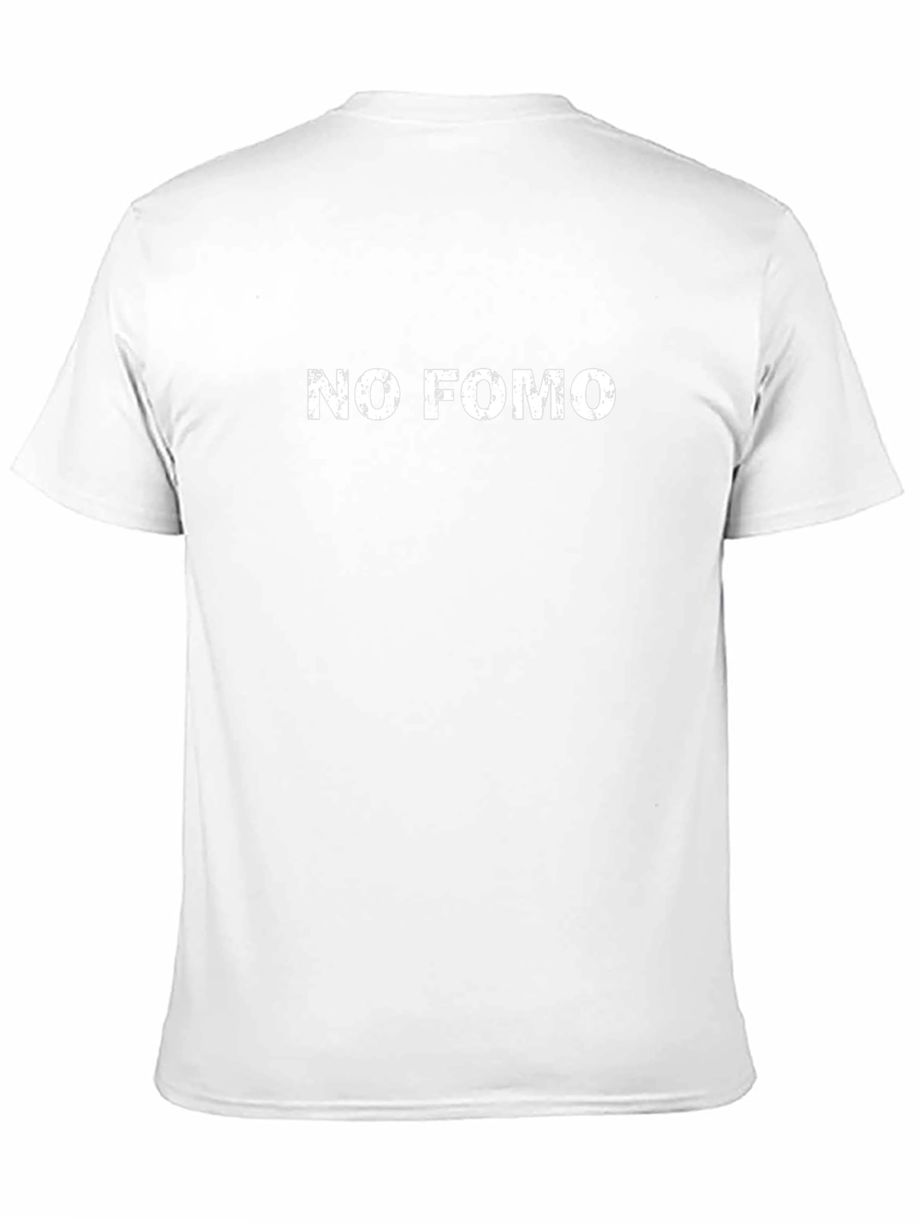 No FOMO Black T-Shirt - Fear of Missing Out