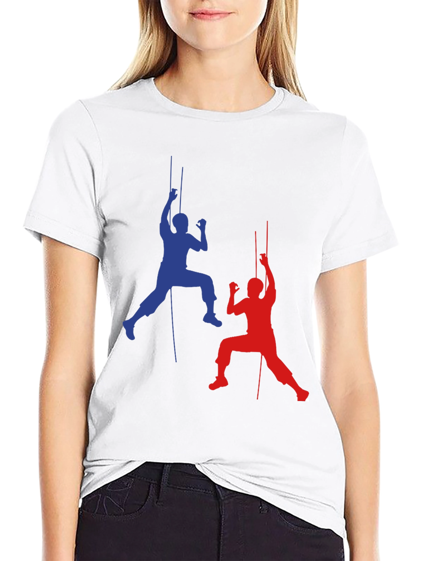 Rock Climbing Silhouette Graphic T-Shirt