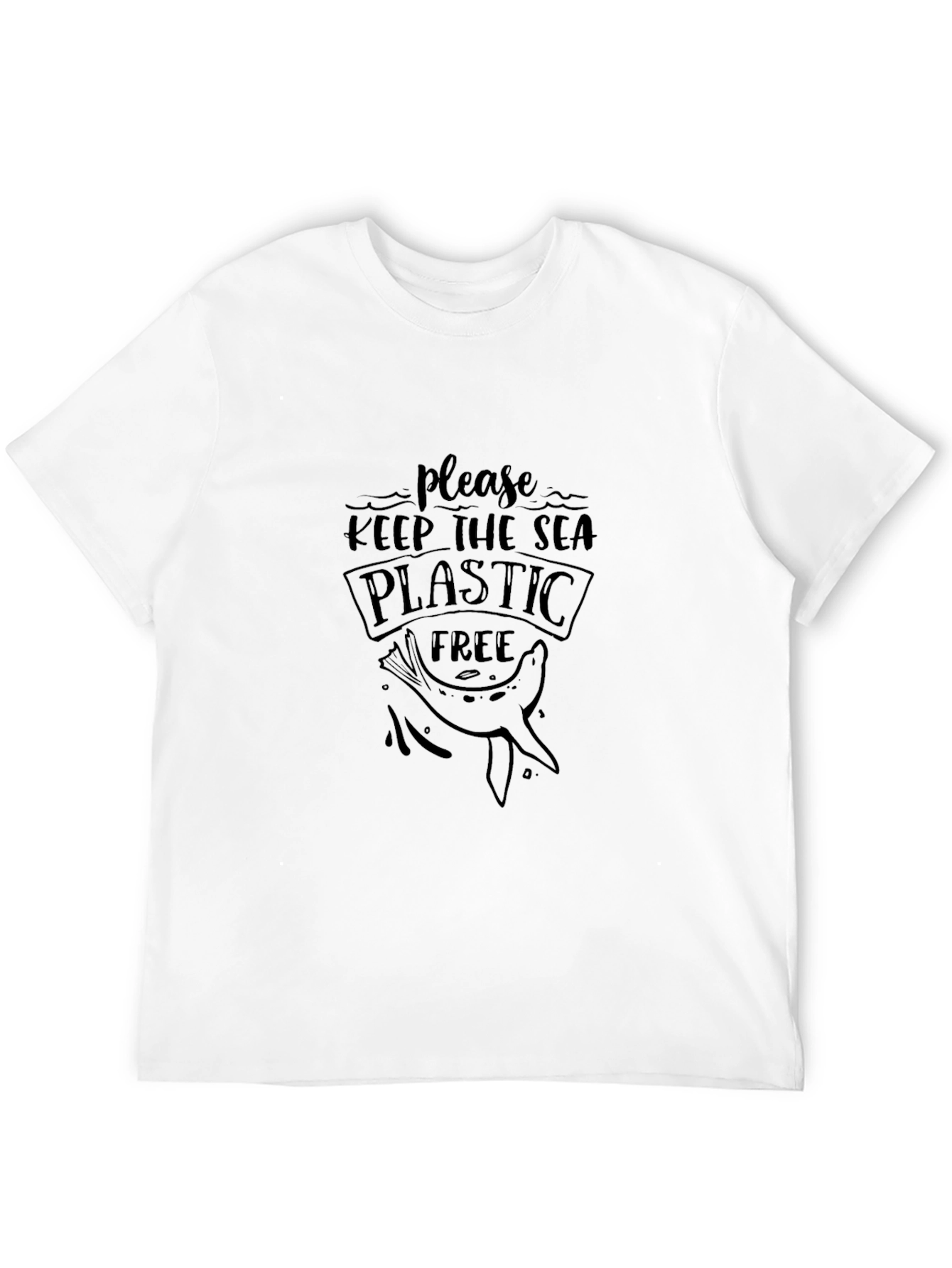 Keep the Sea Plastic Free Graphic T-Shirt
