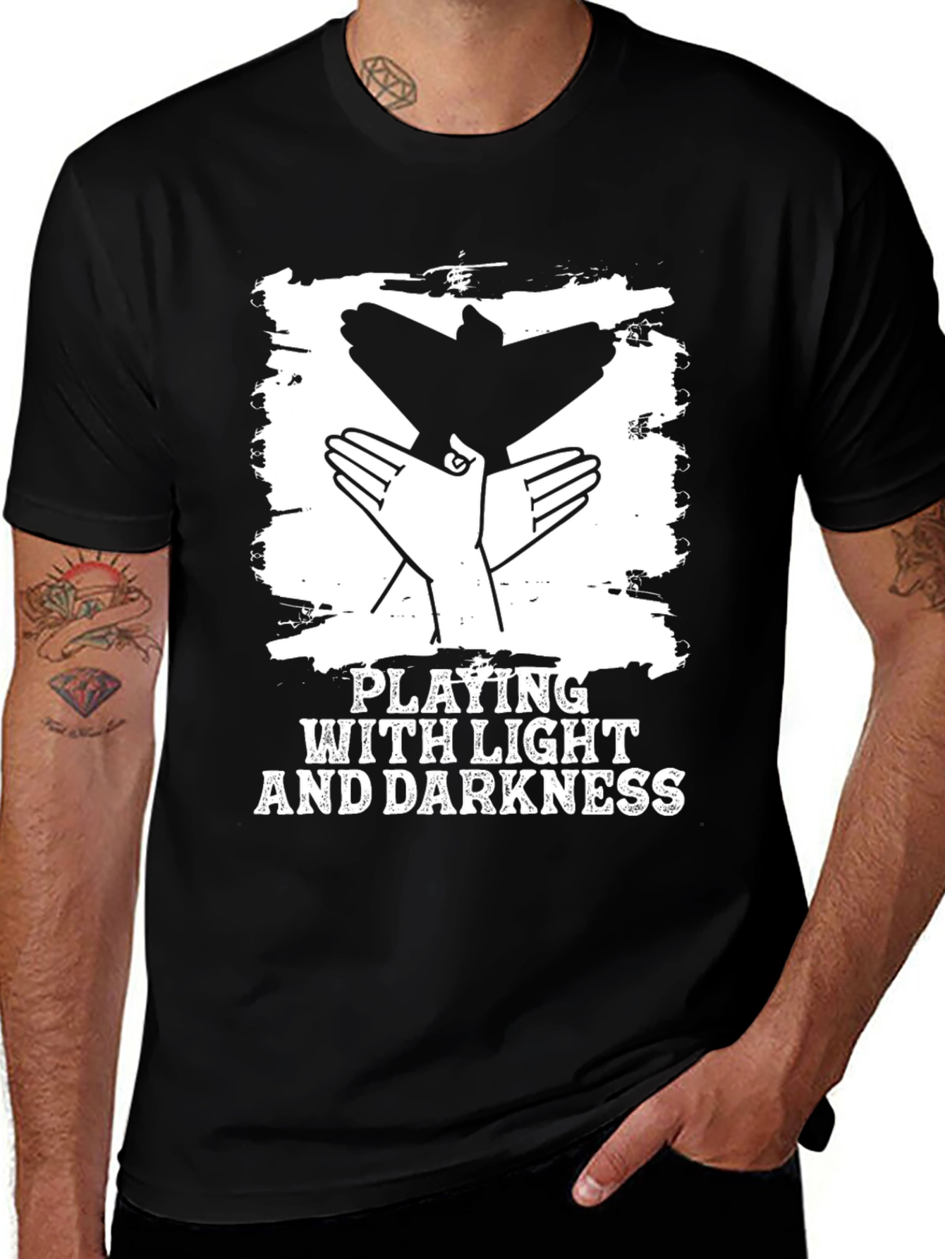 Shadow Puppet T-Shirt - Playing with Light and Darkness