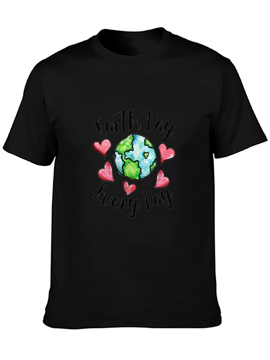 Earth Day Every Day Black Graphic Tee