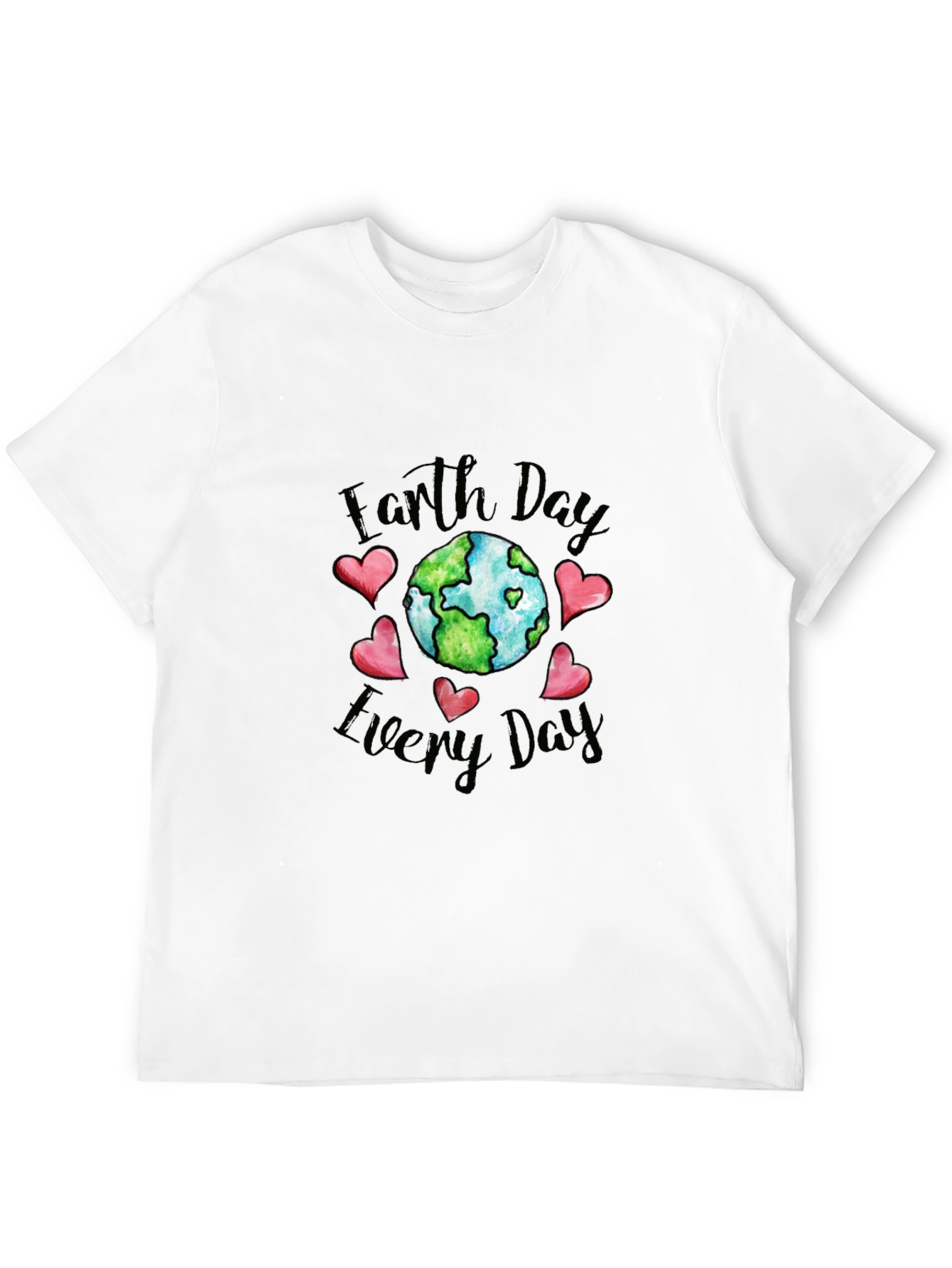 Earth Day Every Day Black Graphic Tee