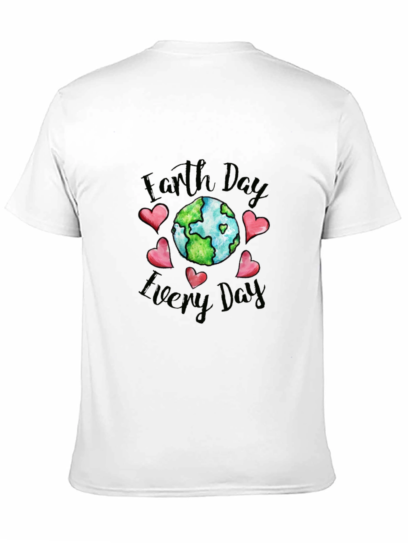 Earth Day Every Day Black Graphic Tee