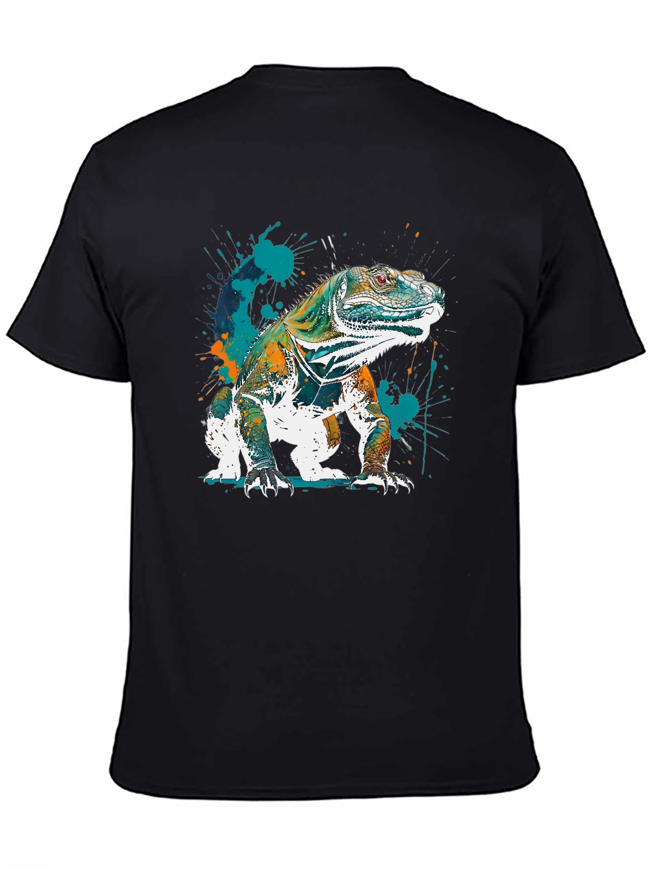 Iguana Graphic Tee - Unique Artistic Lizard Design