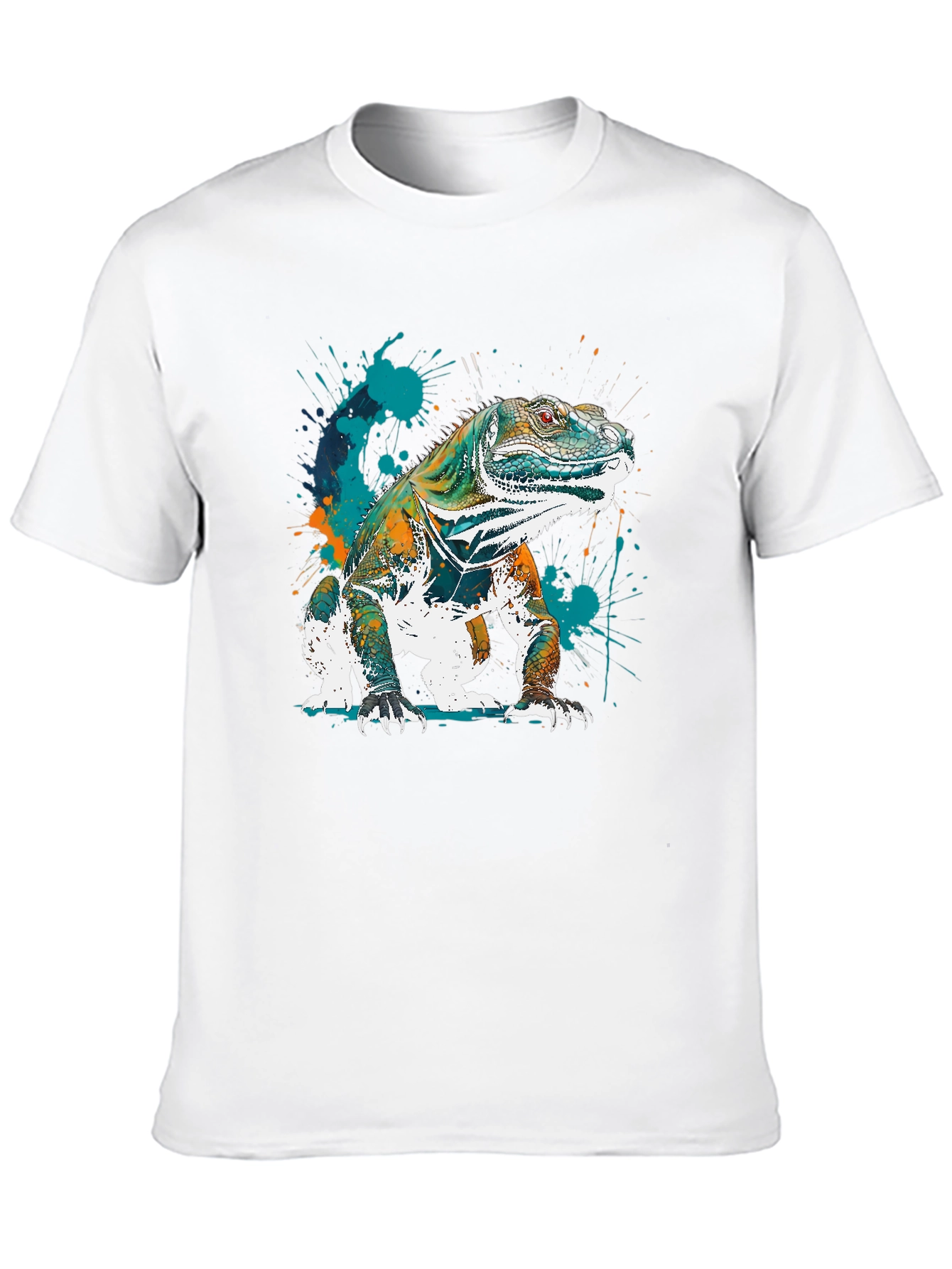 Iguana Graphic Tee - Unique Artistic Lizard Design