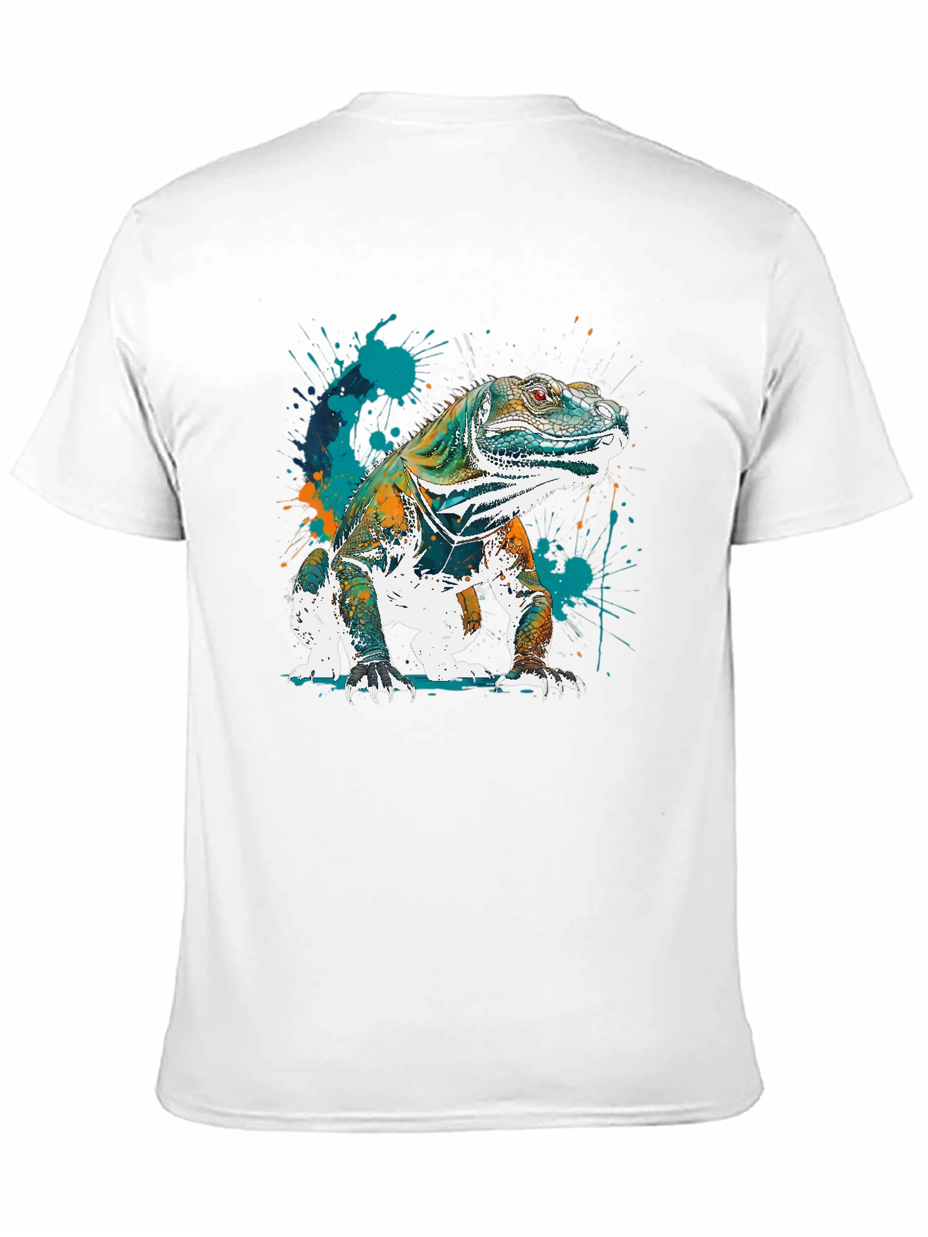 Iguana Graphic Tee - Unique Artistic Lizard Design