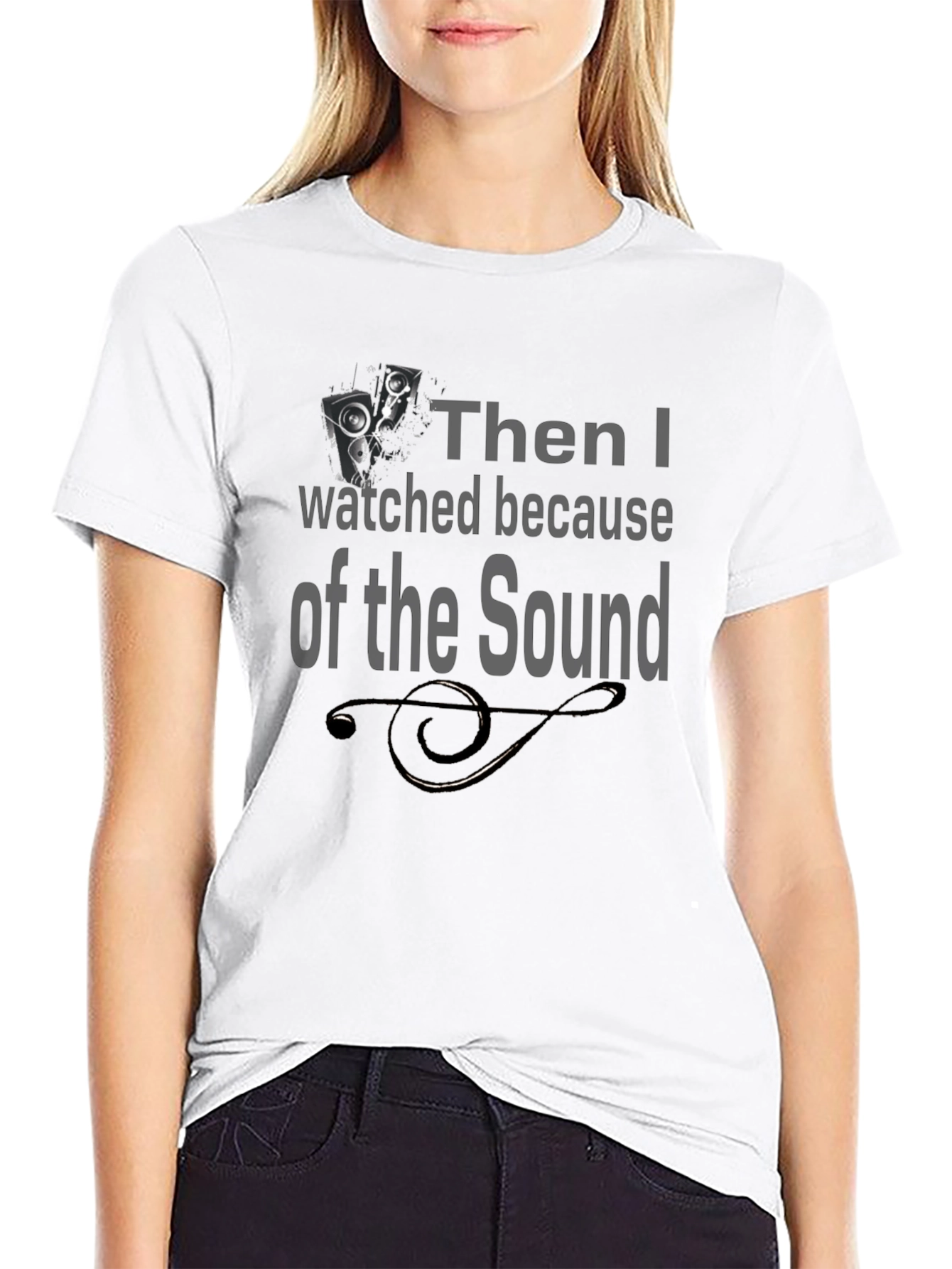 Speaker Graphic Mens Black T-Shirt
