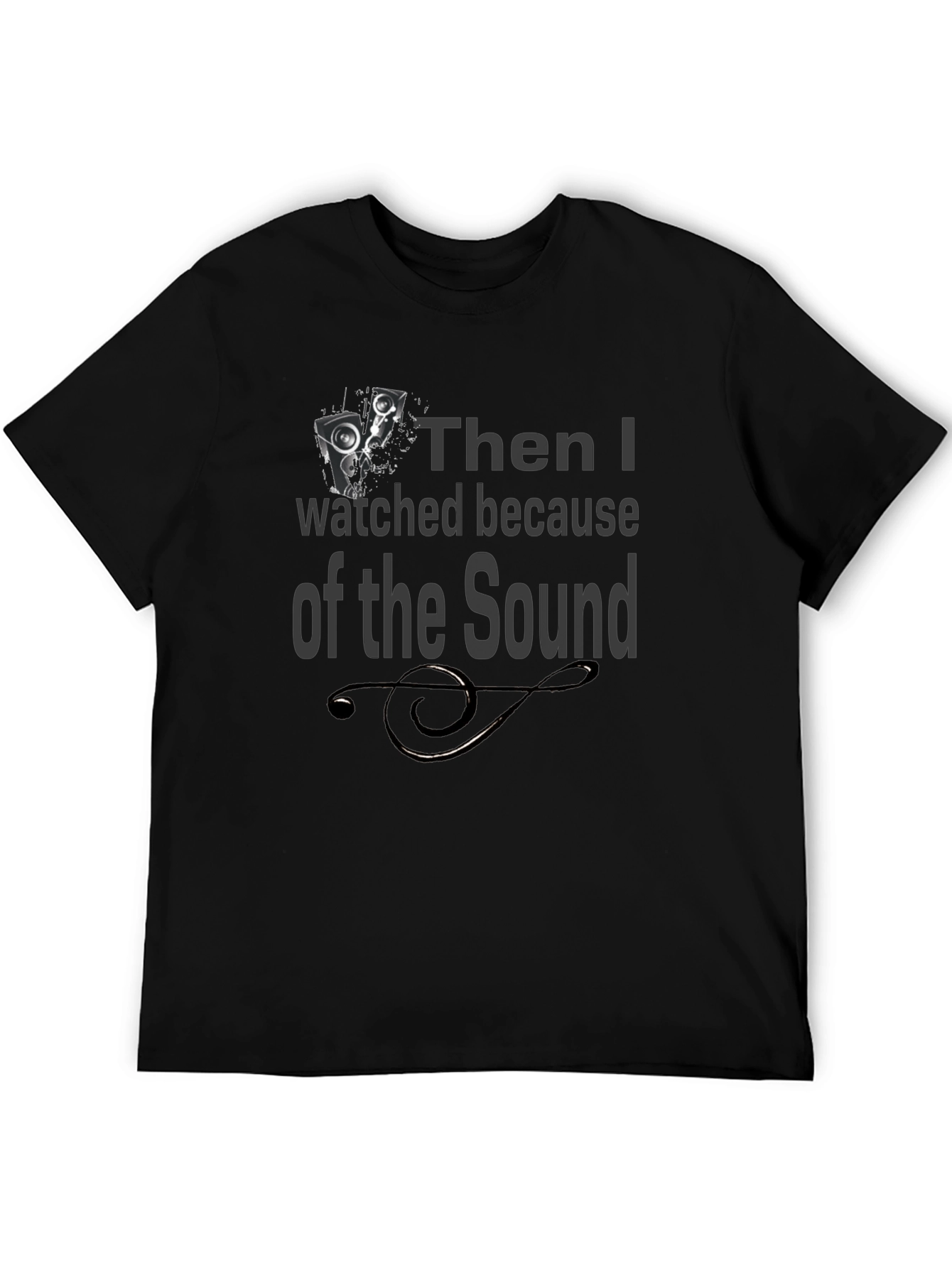 Speaker Graphic Mens Black T-Shirt