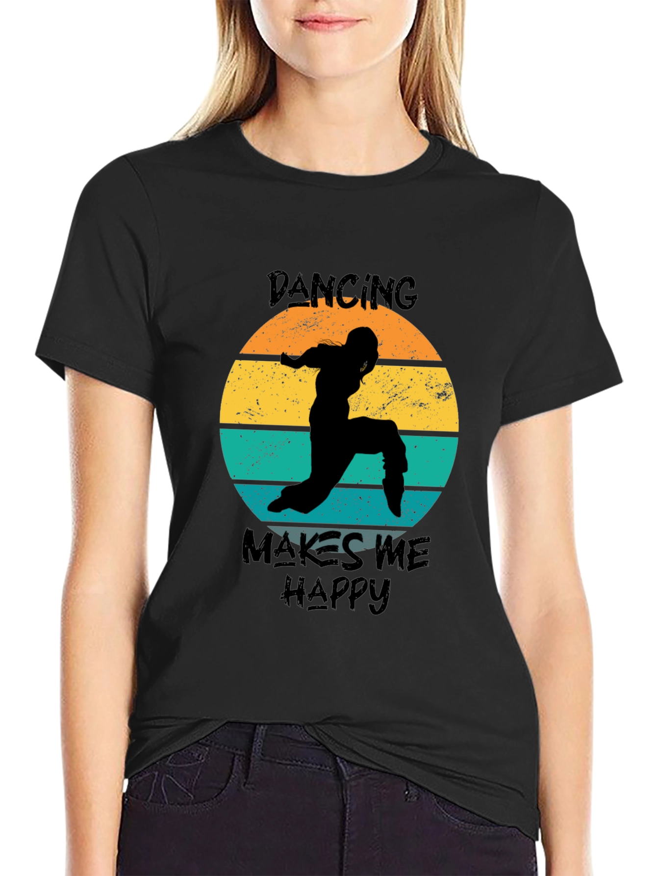 Dancing Makes Me Happy Graphic Tee