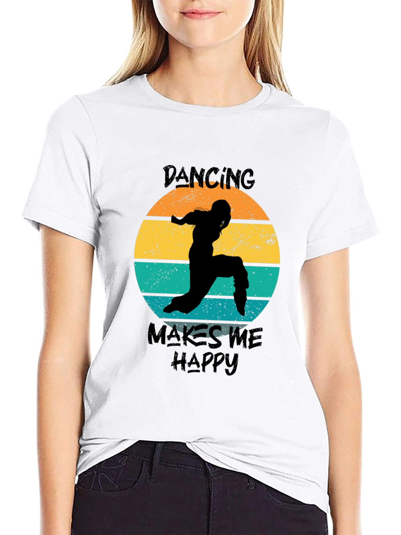 Dancing Makes Me Happy Graphic Tee