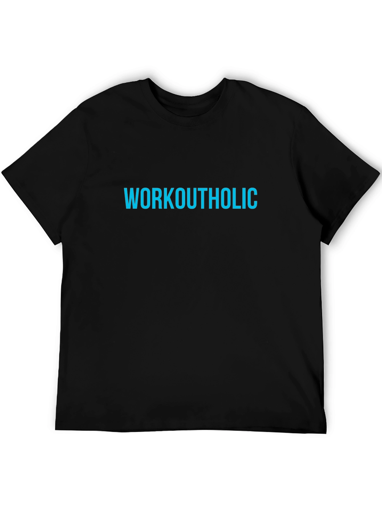 Workoutaholic Black Graphic Tee