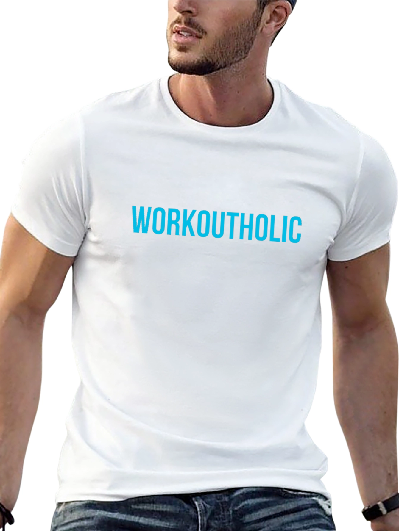 Workoutaholic Black Graphic Tee
