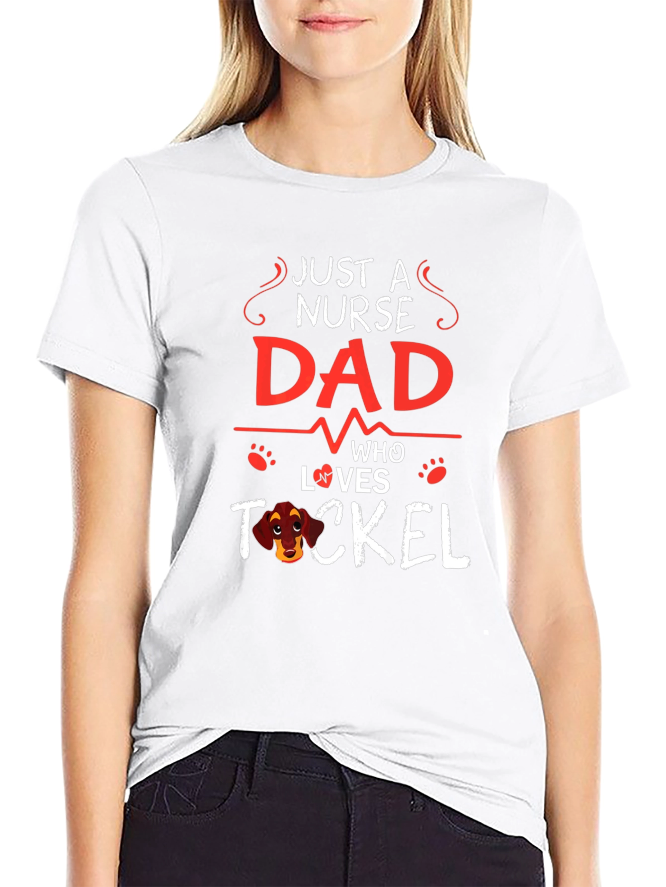 Nurse Dad T-Shirt - Dachshund Lover
