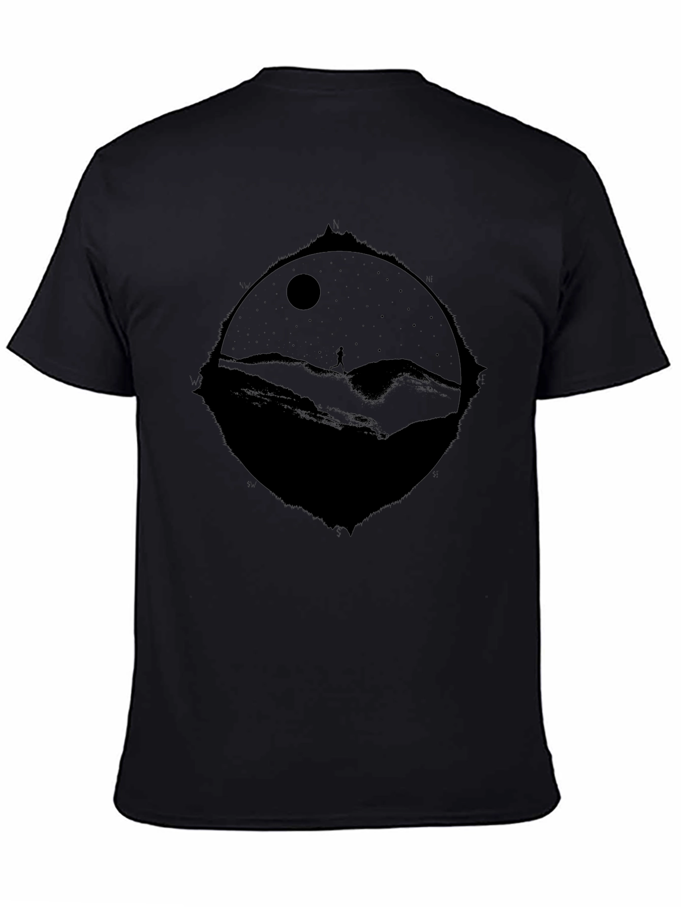 Nightscape Graphic T-Shirt - Black