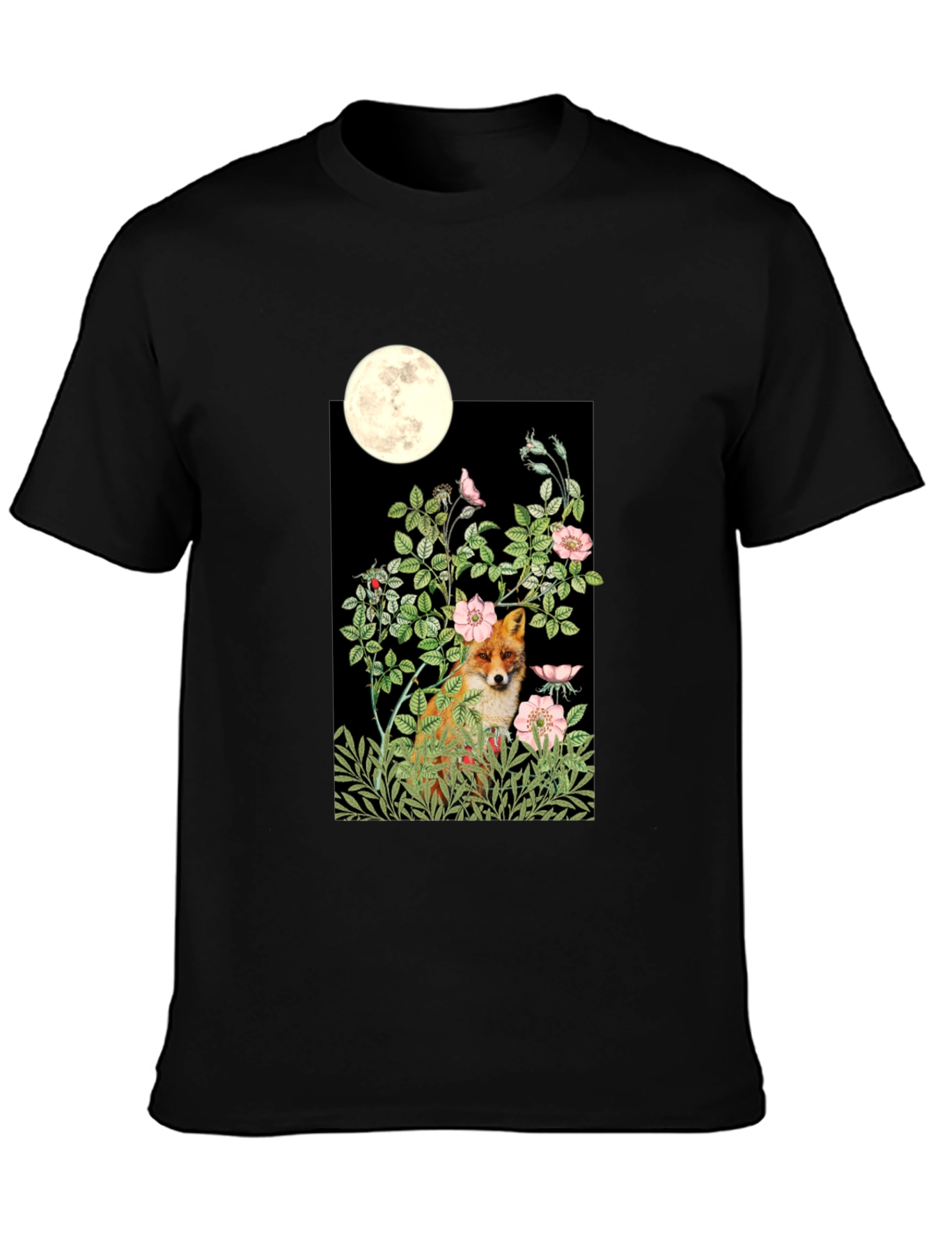 Fox Moon T-Shirt - Unique Graphic Tee