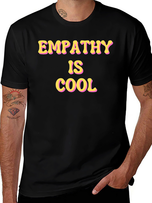 Empathy is Cool Black Graphic Tee