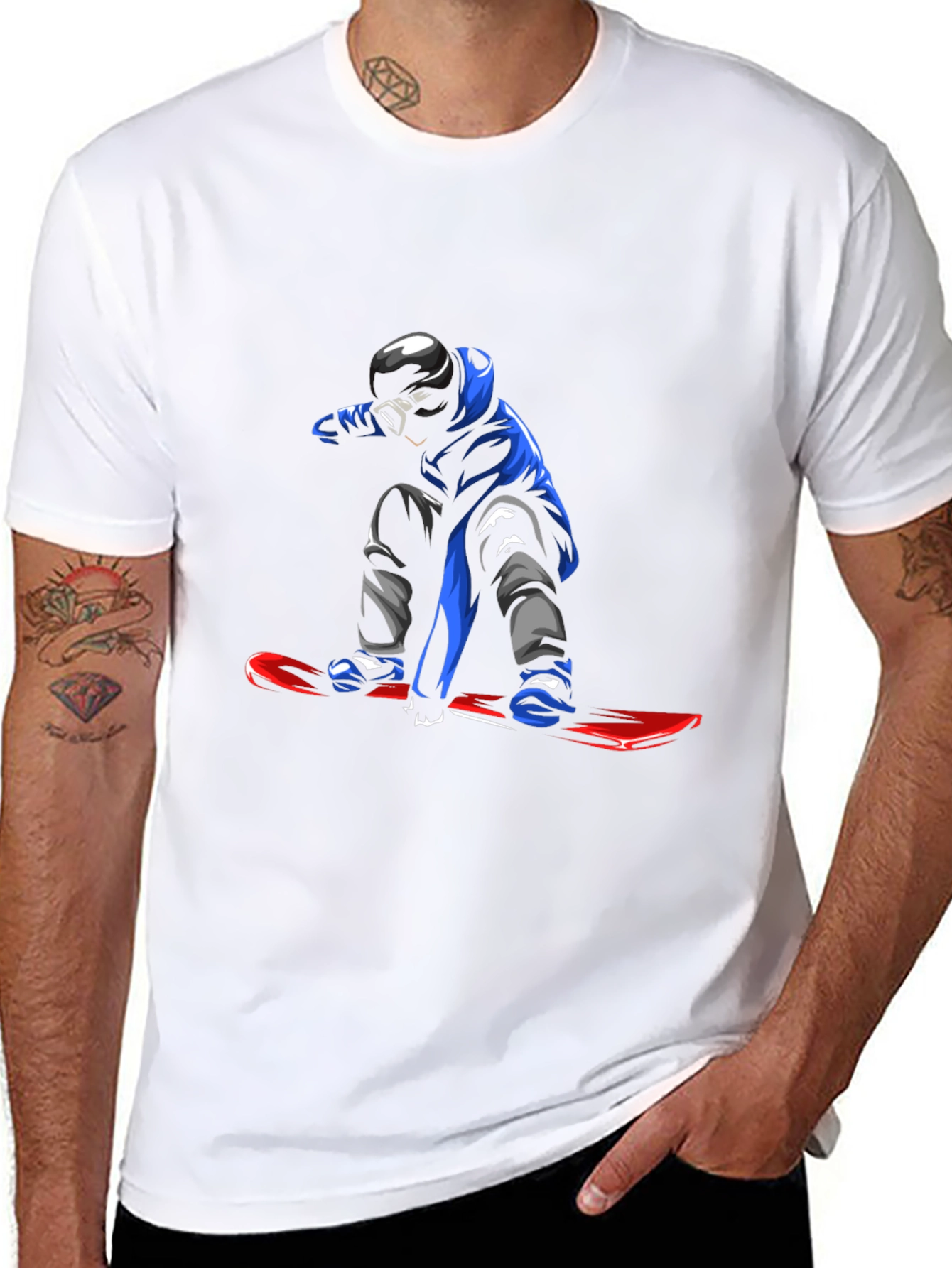 Snowboard Graphic Tee - Cool Winter Sports Shirt