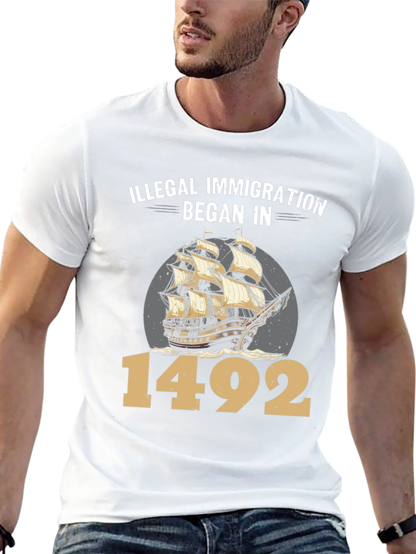 Illegal Immigration Began in 1492 T-Shirt
