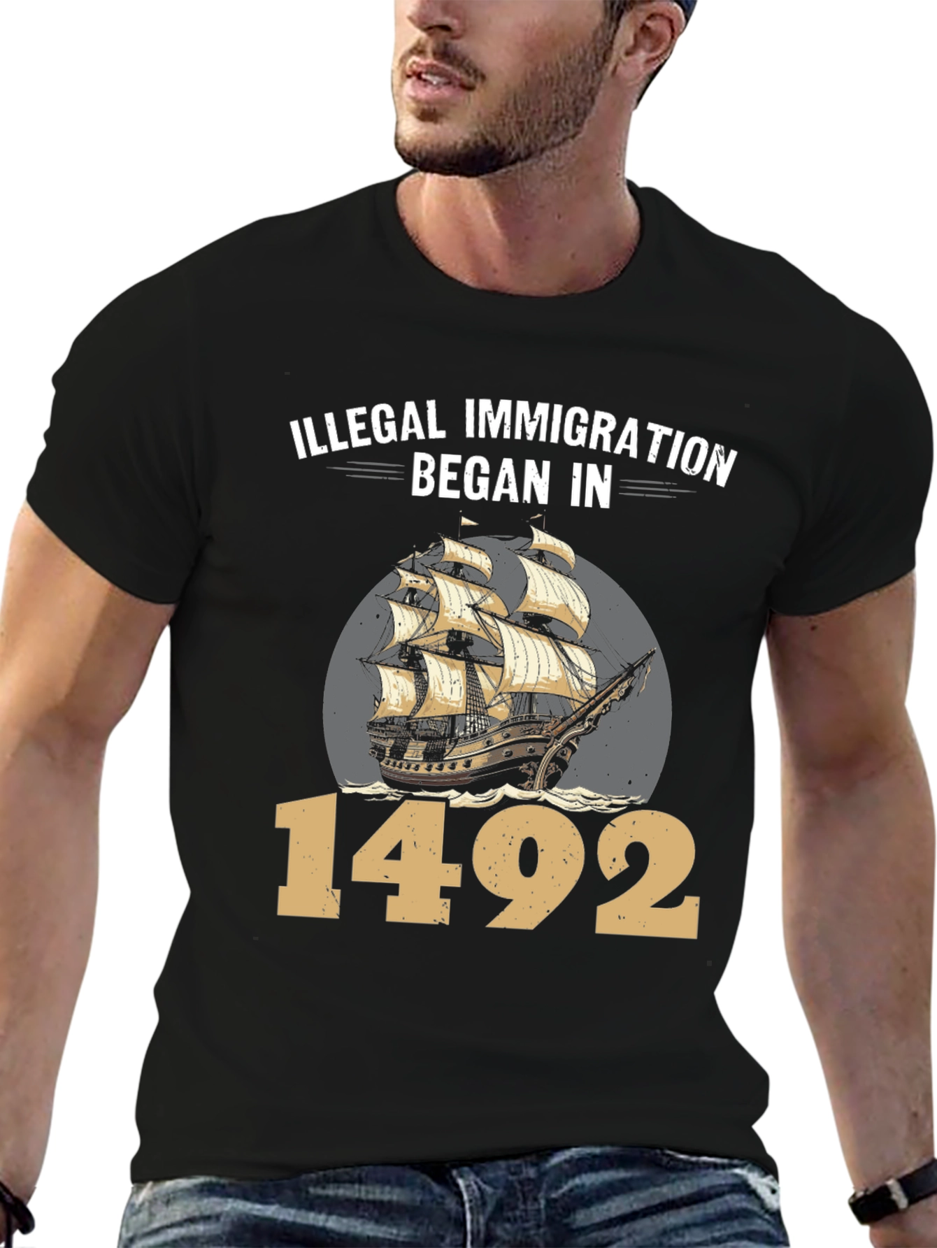 Illegal Immigration Began in 1492 T-Shirt