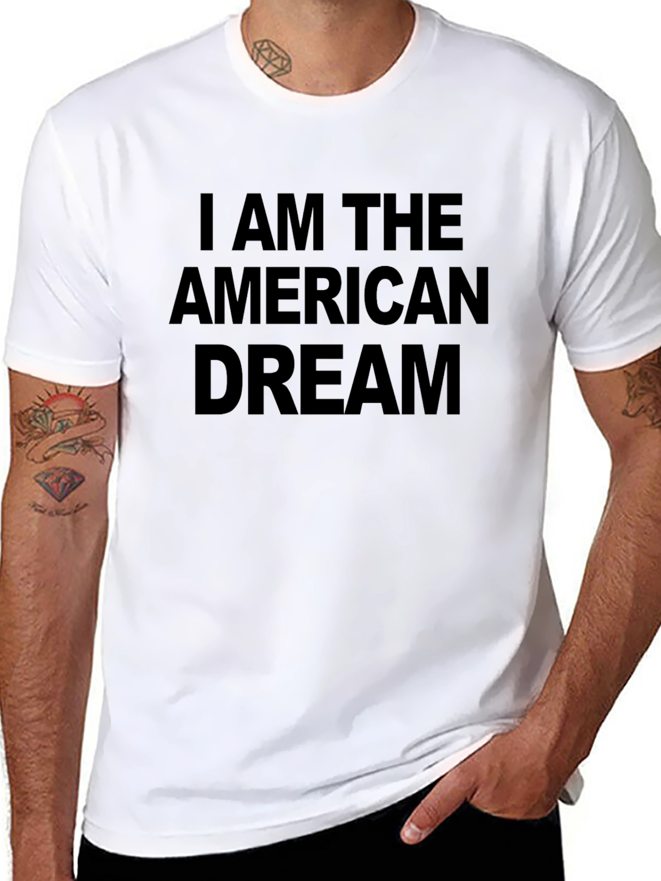 I AM THE AMERICAN DREAM Black T-Shirt