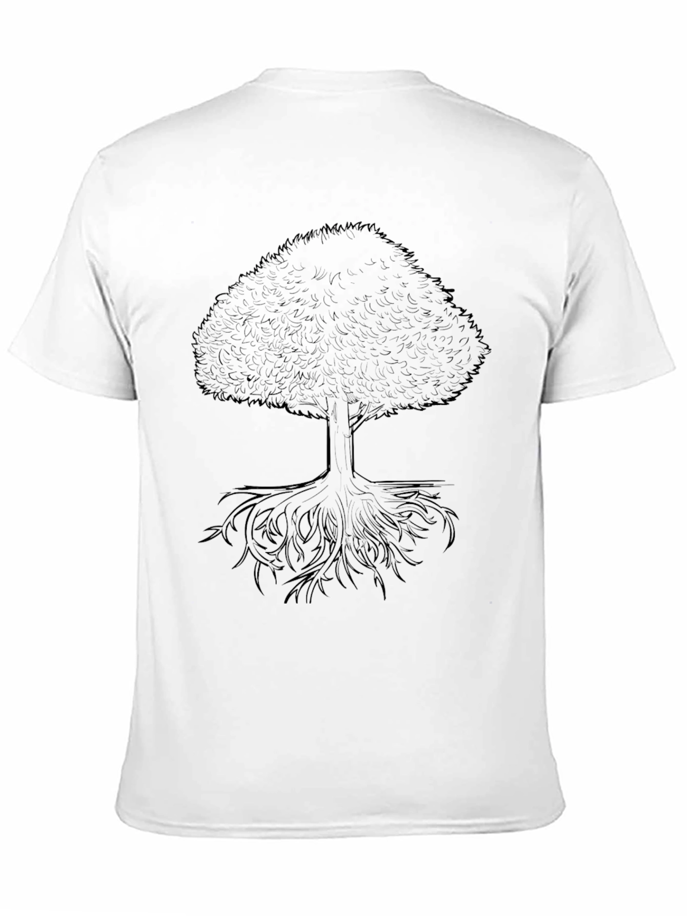 Mens Black Tree Graphic Tee