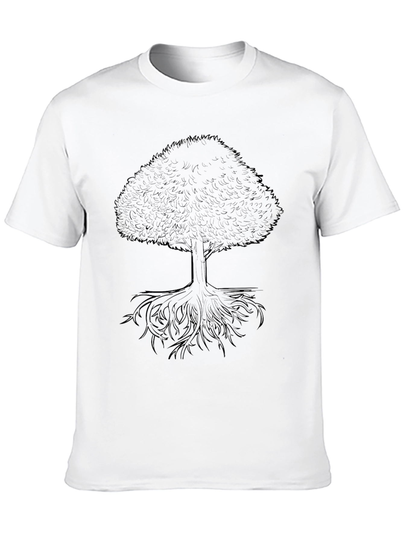 Mens Black Tree Graphic Tee