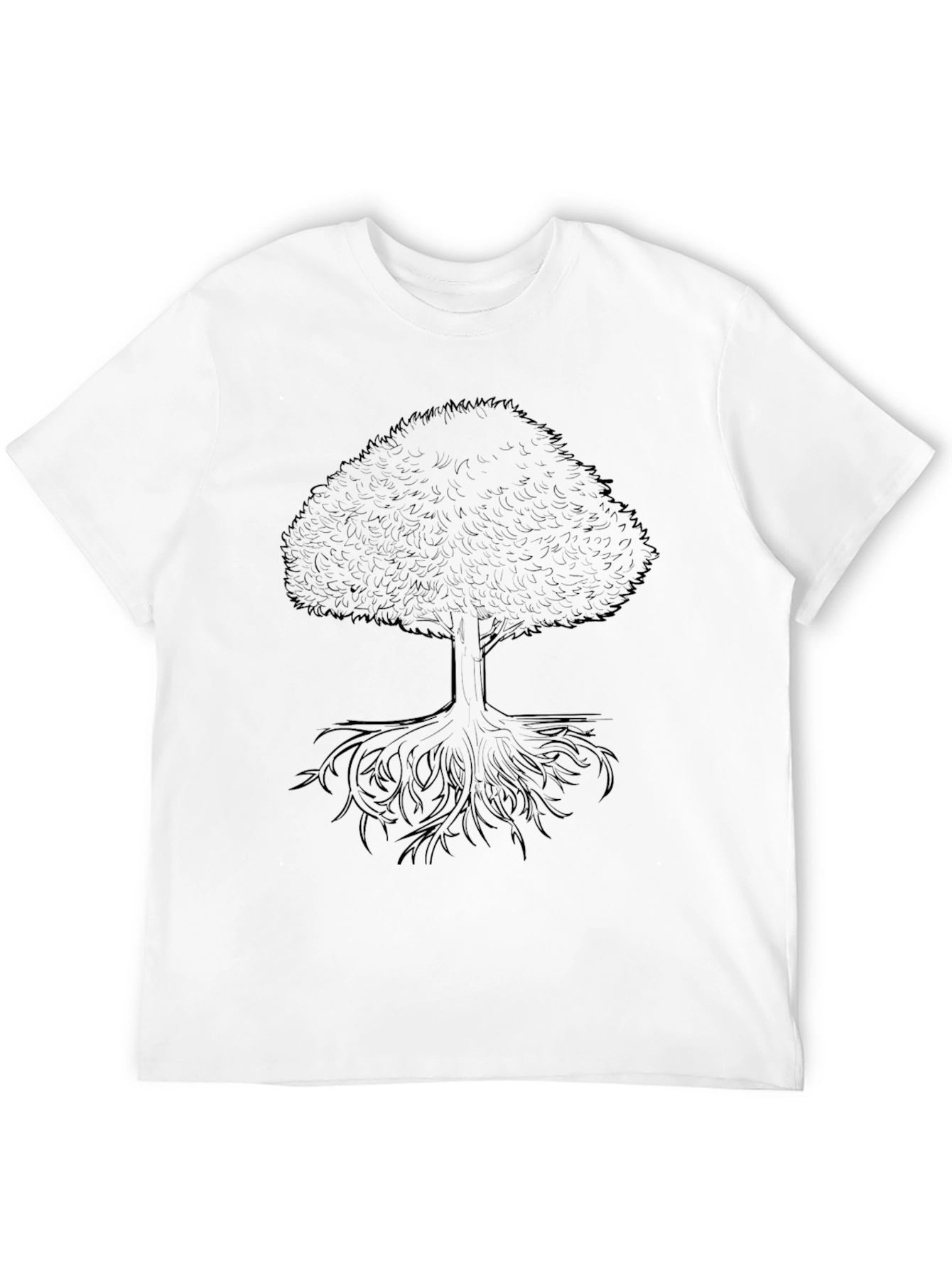 Mens Black Tree Graphic Tee