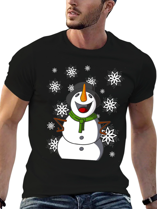 Festive Snowman Graphic Tee