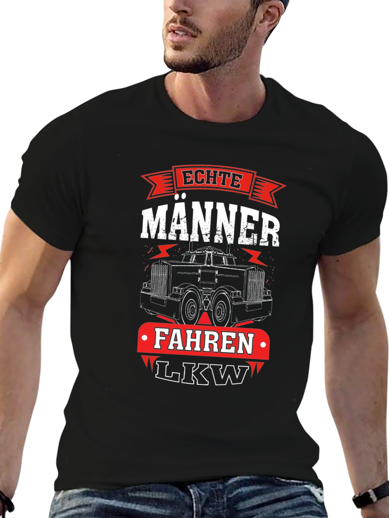 Echte Manner Fahren LKW Trucker T-Shirt