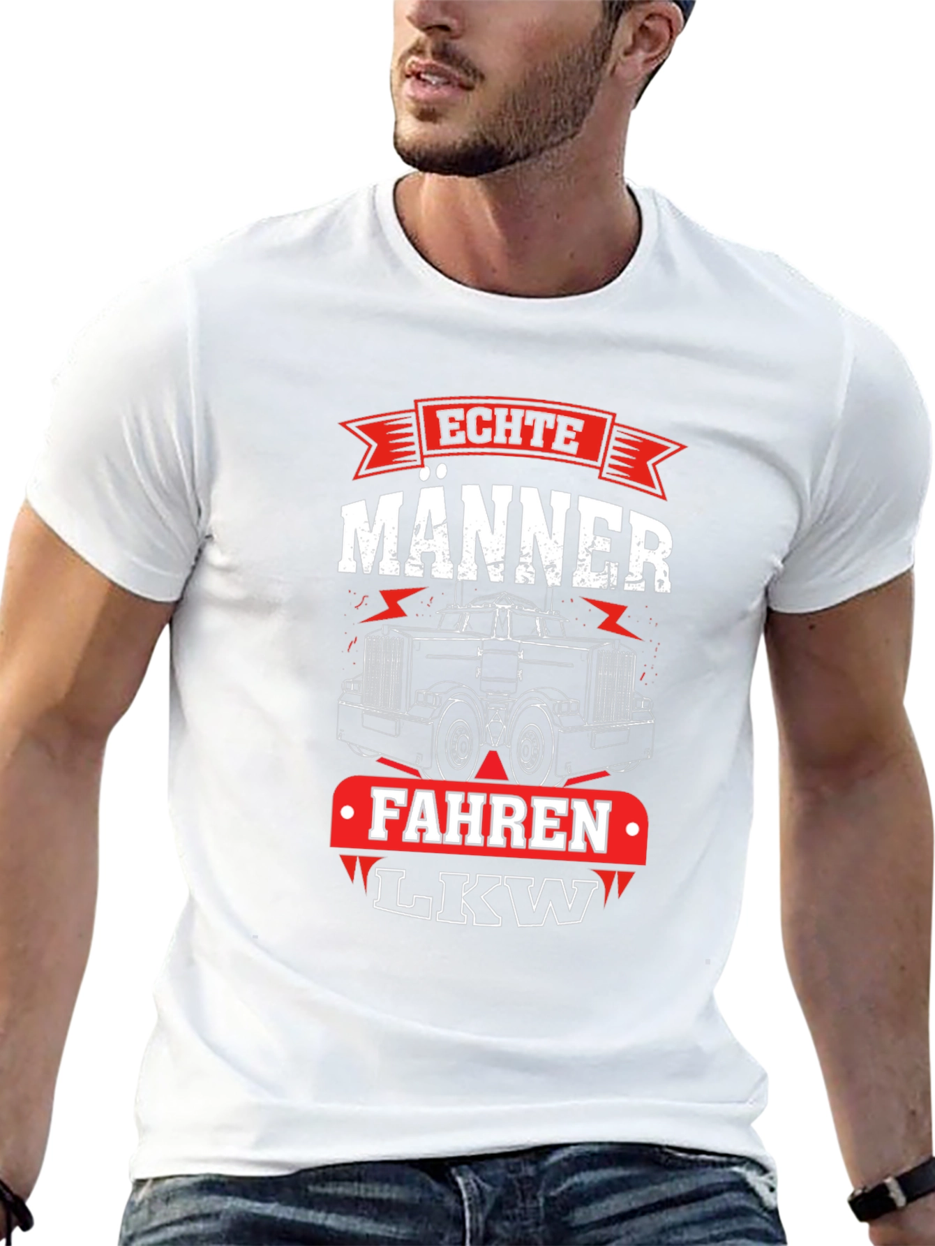 Echte Manner Fahren LKW Trucker T-Shirt