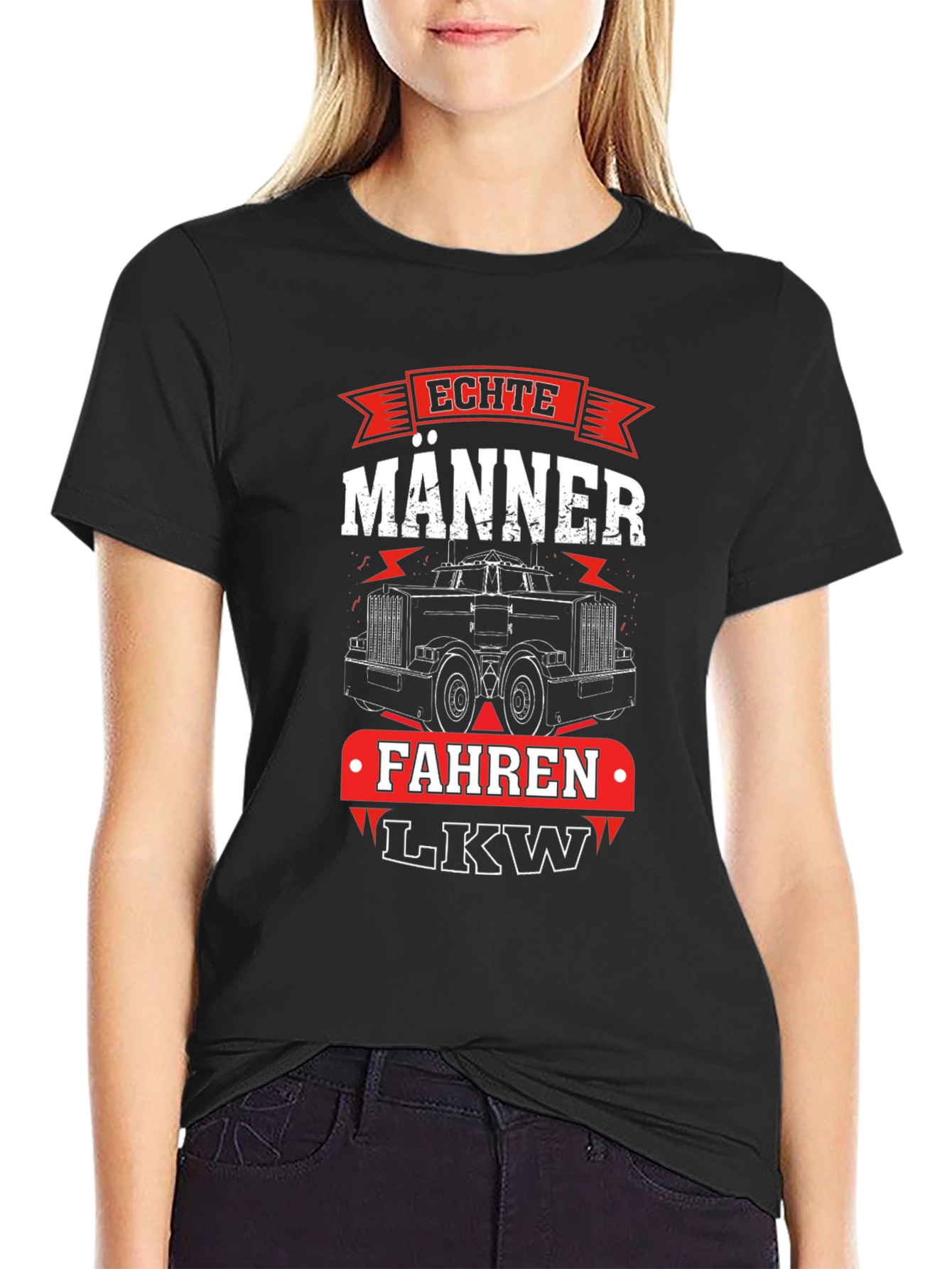 Echte Manner Fahren LKW Trucker T-Shirt