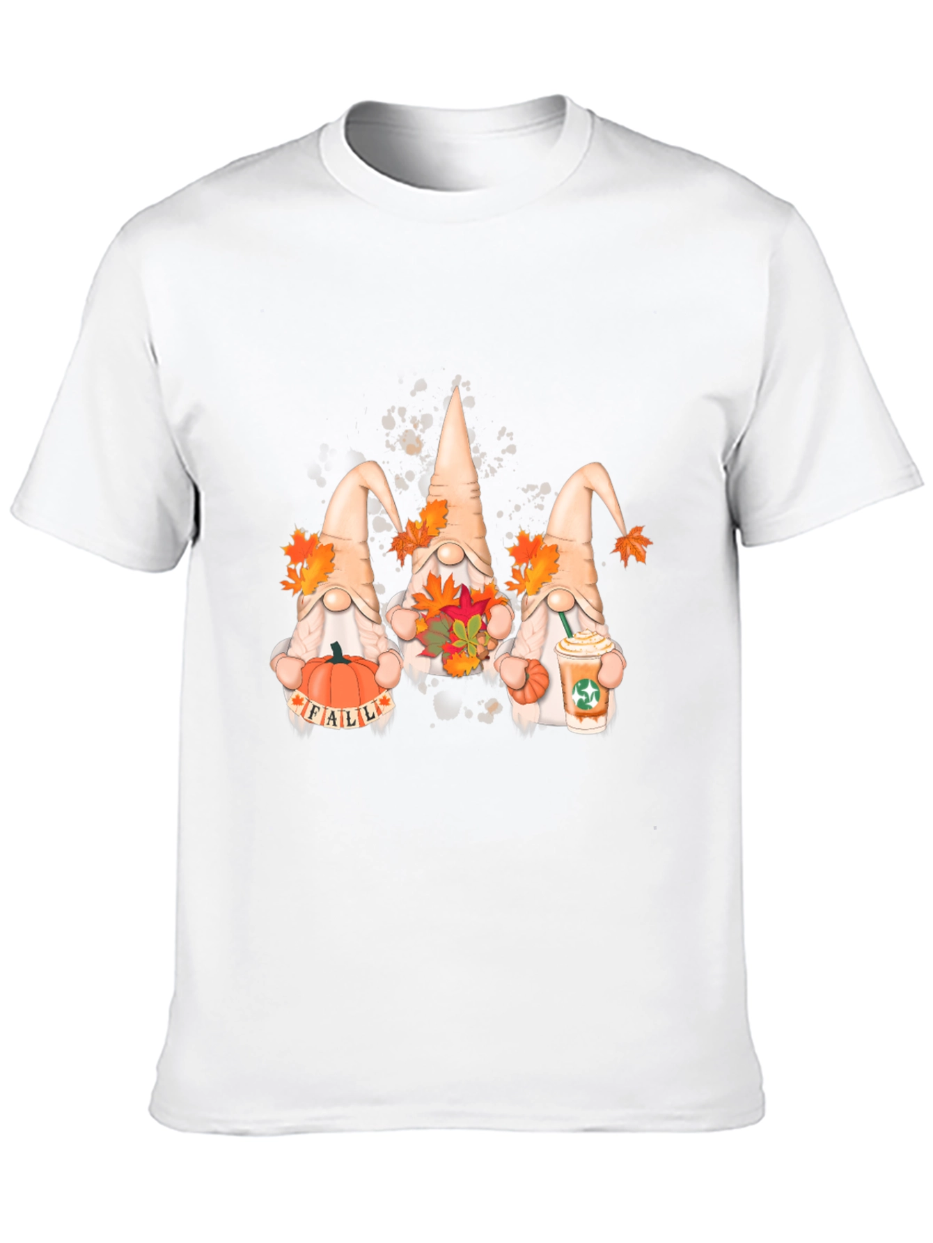 Fall Gnomes Graphic Tee - Autumn Harvest Shirt