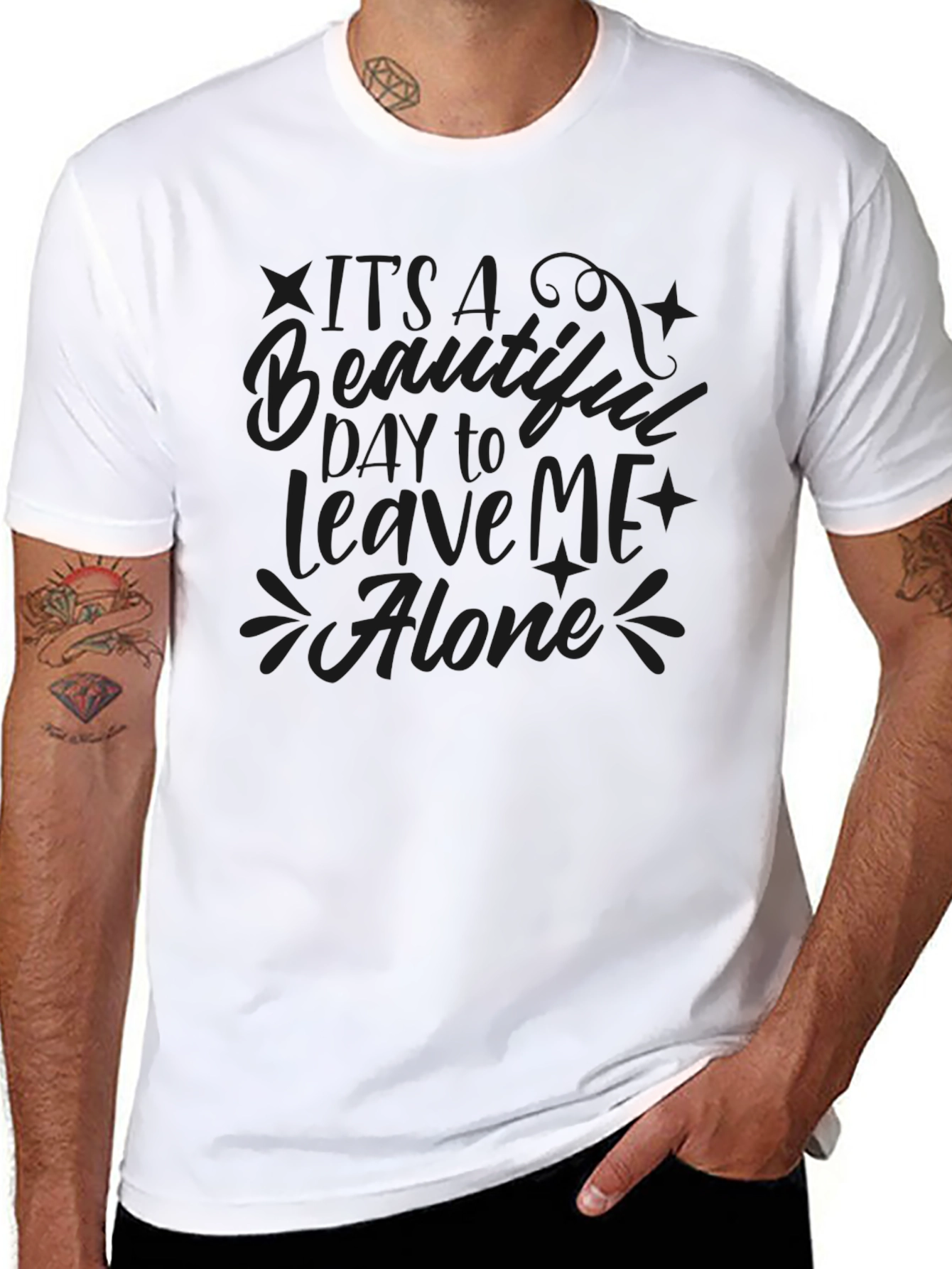Funny Sarcastic Graphic Tee - Leave Me Alone T-Shirt