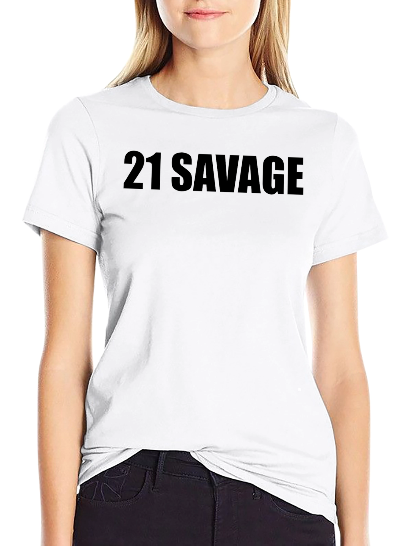 21 Savage Black Graphic Tee Shirt