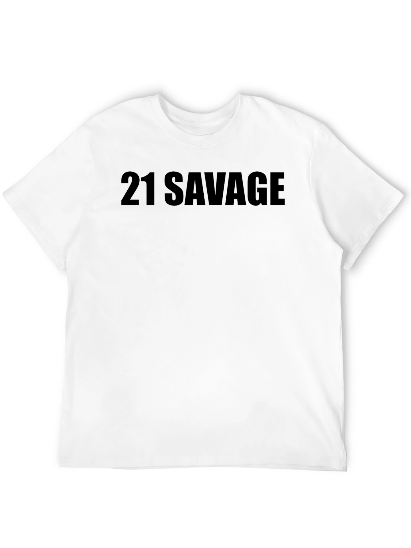 21 Savage Black Graphic Tee Shirt